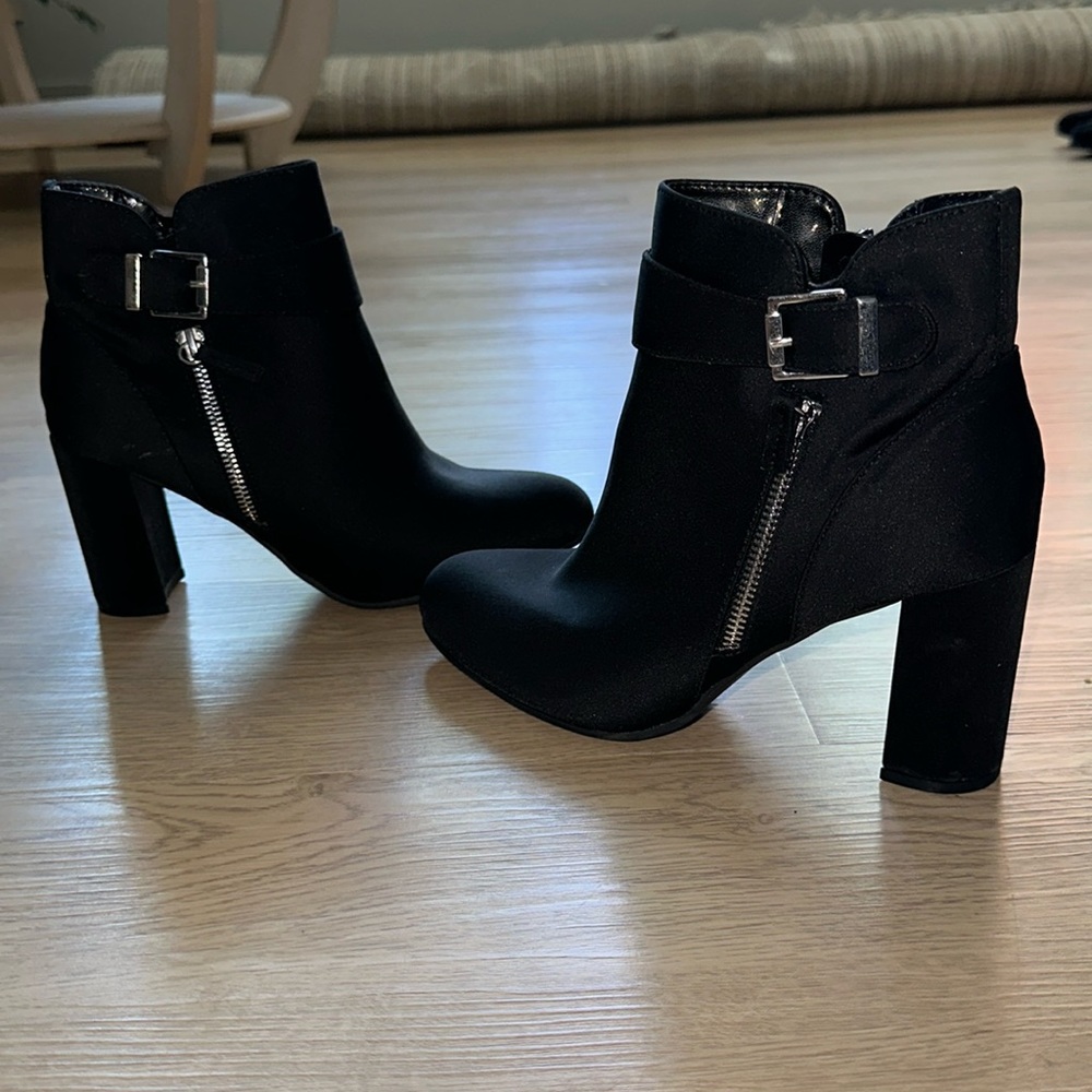 Weather Proof Booties w/ Silver Buckle and Zippers